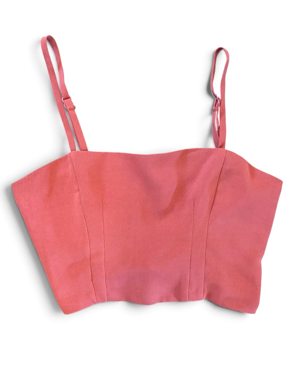 Sadie & Sage Coral Pink Cropped Cami Top size XS
